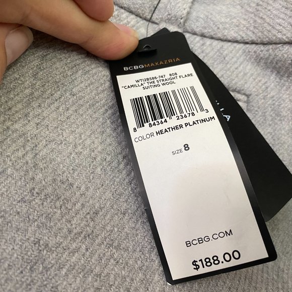 BCBG 'Camilla' the straight flare suiting wool pants - Picture 2 of 4